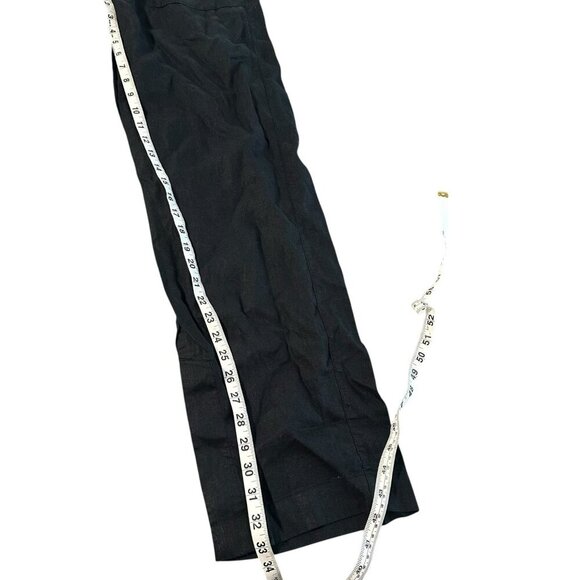 Athleta Retreat Linen Wide Leg Pant  Black XS Tall #658547 Vacation Resort Beach - Picture 11 of 12
